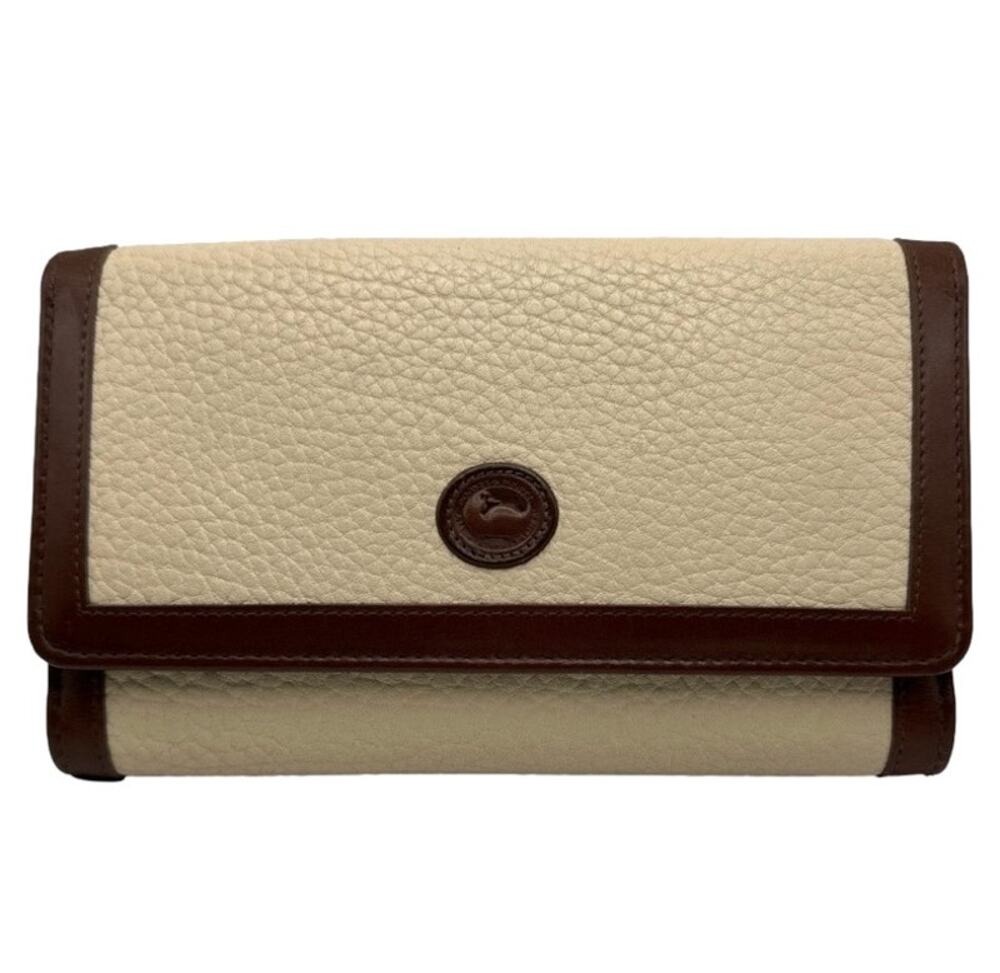 Vintage DOONEY & BOURKE Brown and Cream Wallet